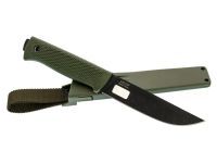 Нож Руз, сталь AUS-8 BlackWash, рукоять эластрон олива