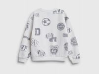Свитшот с принтом для мальчиков, Бежевый