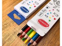 Набор карандашей цветных утолщенных трехгранных Acmeliae 6 цв. в картонном футляре