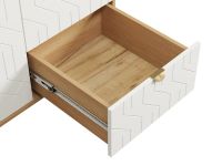 Распашной шкаф Теджонс 2-93x224 Деко Белый
