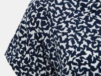 Блузка свободного силуэта с коротким рукавом