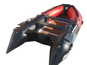 Лодка ПВХ STORMLINE Flexiteek 310 (черно-зеленая/красно-черная)