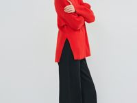 Утеплённые широкие джинсы, Черный