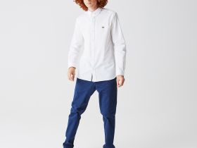 Мужская рубашка Lacoste приталенного кроя