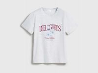 Футболка с принтом, Серый