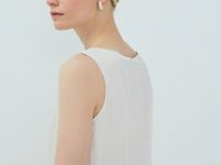 Майка из ткани с жатым эффектом, Бежевый