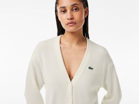 Женский кардиган Lacoste Classic из органического хлопка