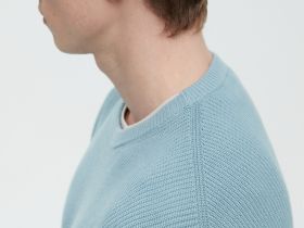 Джемпер из хлопка прямого кроя