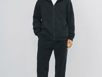 Утеплённая толстовка на молнии, Черный