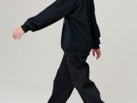 Брюки текстильные джинсовые утепленные флисом для мальчиков