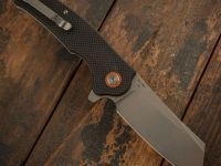 Складной нож CJRB Crag, сталь D2, рукоять G10, черный