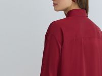 Блузка из сатина, Красный