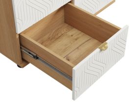 Тумба Монблан 93x76 Косы Белый