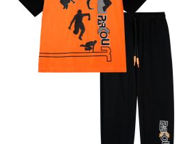 Комплект трикотажный для мальчиков: фуфайка (футболка), брюки