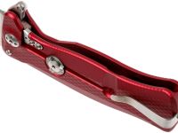 Нож складной LionSteel SR11A RS RED, сталь Uddeholm Sleipner® Satin Finish, рукоять алюминий (Solid®), красный