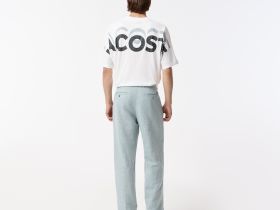 Мужские брюки Lacoste из смеси хлопка и льна