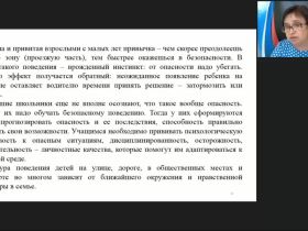 Международный вебинар "Система работы по формированию основ безопасности дорожного движения младших школьников"
