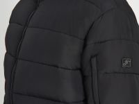 Утепленная стеганая куртка со съемным капюшоном