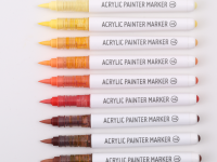 Набор маркеров акриловые Languo, 9 цветов, желто-красные оттенки