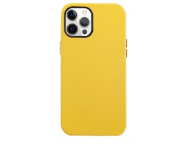 Чехол-накладка K-Doo Noble Collection для iPhone 13 Pro искусственная кожа (желтый)
