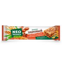 Батончик злаковый Neo-Botanica, с арахисом, кунжутом и шоколадными кусочками, 29 гр