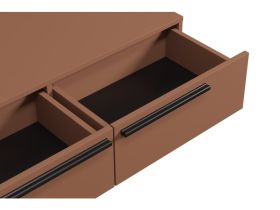 ТВ-тумба подвесная Кимбол 120x20 Терракотовый