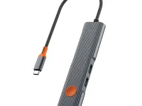 Адаптер WIWU Travel 5 в 1 Type-C на USB 3.0х2/Type-C/RJ45/HDMI (WI-HB8005) (Grey)