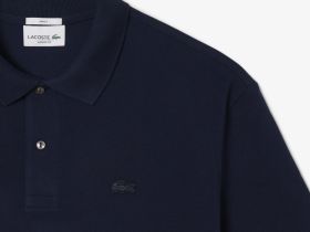 Мужская рубашка-поло Lacoste свободного кроя из плотного хлопка