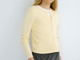 Кардиган для девочек, Желтый