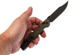 Складной нож Daggerr Pike Olive BW DL, сталь 8Cr14MoV, рукоять термопластик FRN, оливковый