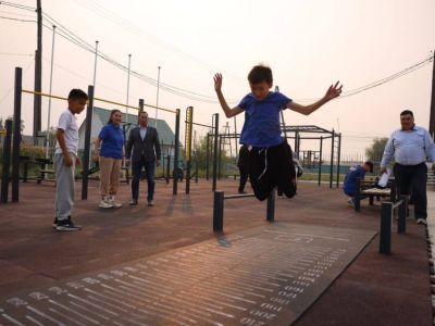 В Верхневилюйске открылась спортивная площадка для подготовки и сдачи ГТО