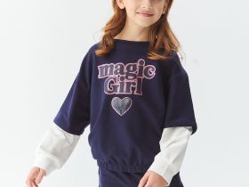 Комплект (толстовка+брюки) для девочки