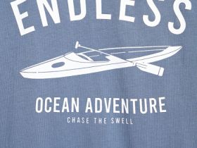 Футболка с принтом для мальчиков, Голубой