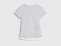 Футболка со сборками для девочек, Серый