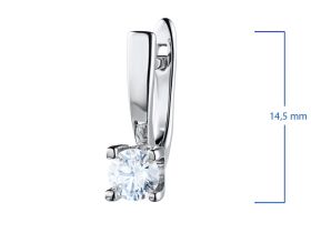 Серьги из белого золота с бриллиантами э4701сг07210866