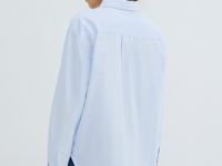 Рубашка из хлопка, Голубой