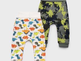 Ползунки детские трикотажные для мальчиков, 2 шт в комплекте