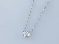 Колье из белого золота с бриллиантом э4701кл08210860
