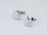 Запонки из серебра с бриллиантами э1701зп01181500