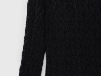 Лонгслив из кружева, Черный