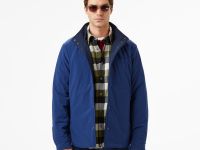 Мужская двусторонняя куртка Lacoste с высоким воротником