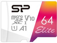 Карта памяти Silicon Power Elite microSDXC UHS-I 64 ГБ с адаптером