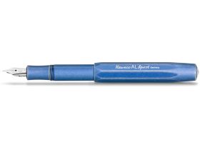 Ручка перьевая Kaweco AL Sport Stonewashed F 0,7 мм, корпус синий состаренный