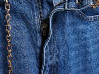 Широкие джинсы Wide leg с ремнём, Синий