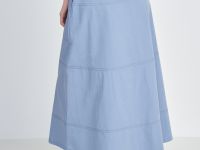 Юбка миди с поясом