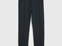 Брюки из мягкого пике, Черный