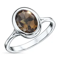 Кольцо из серебра с раухтопазом э0626кц10250350