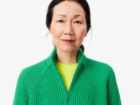 Женский шерстяной свитер Lacoste на молнии