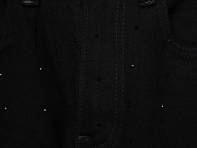 Брюки текстильные джинсовые для девочек