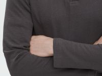 Поло с длинным рукавом из хлопка